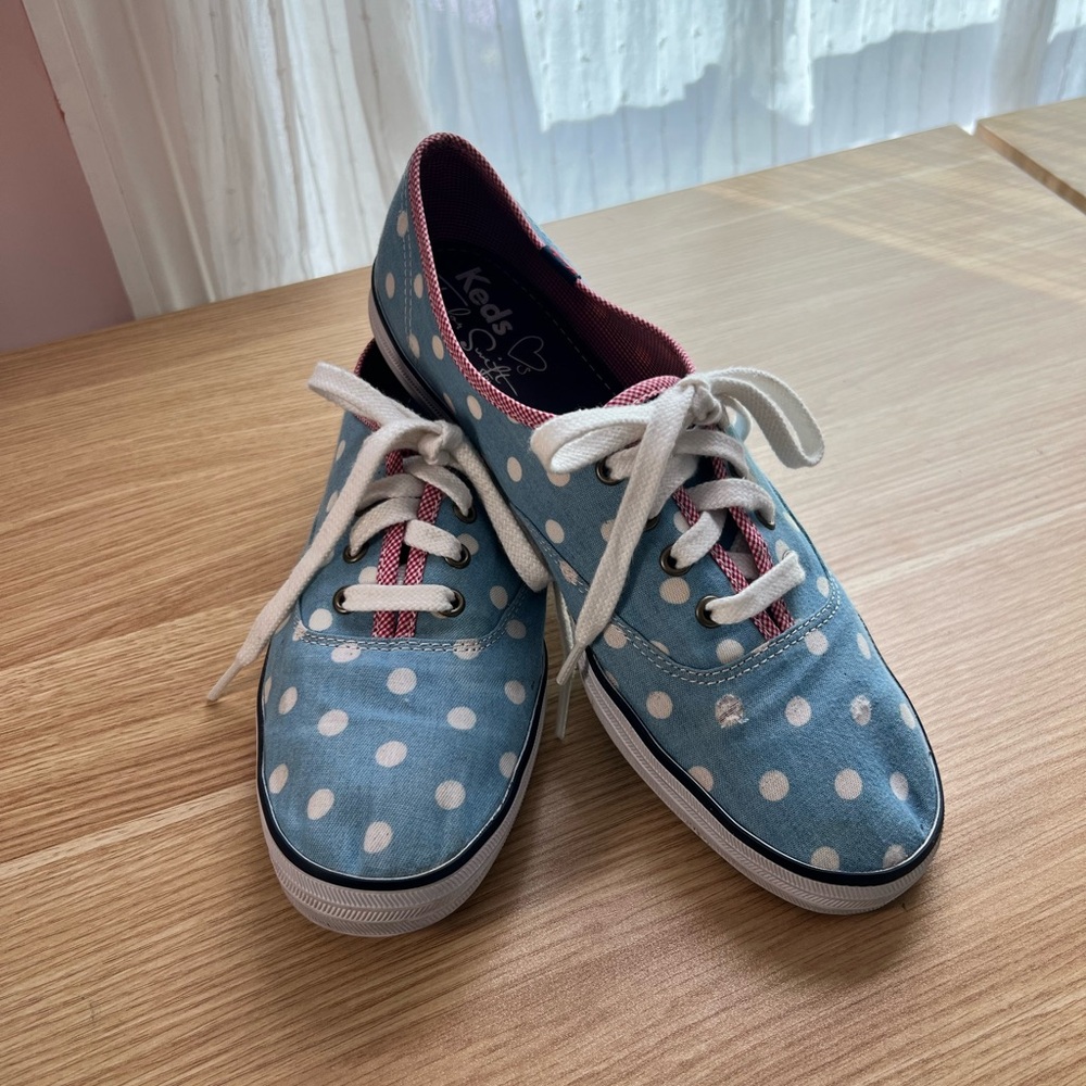 Keds x Taylor Swift Polka Dot Denim Sneakers Size 9.5 Midnights Eras